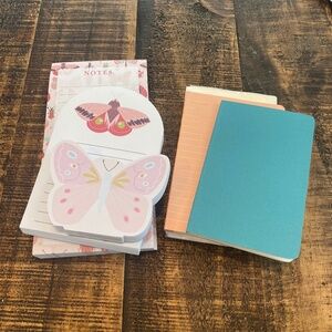 Scrapbook Bundle - Butterfly/Moth Notepads,Small notebooks,Library Book Cards